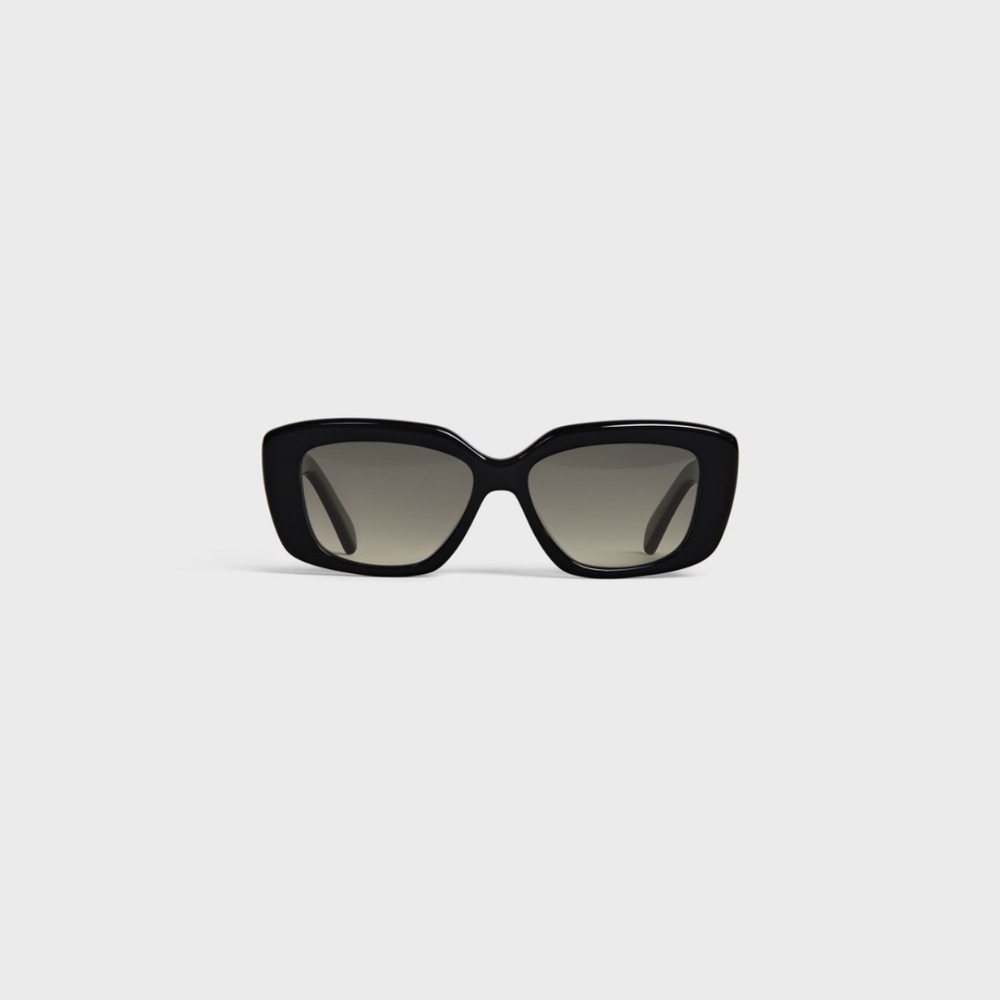 TRIOMPHE 04 SUNGLASSES IN ACETATE BLACK - NWT
